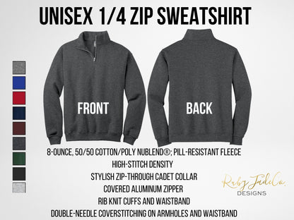 Radiology Tech Quarter Zip, Embroidered Radiology Department