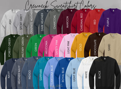 CUSTOM  Embroidered | Glitter Text | Registered Nurse  | Pulmonary | Crewneck | Sweatshirt | Pullover | Medical gifts | Healthcare